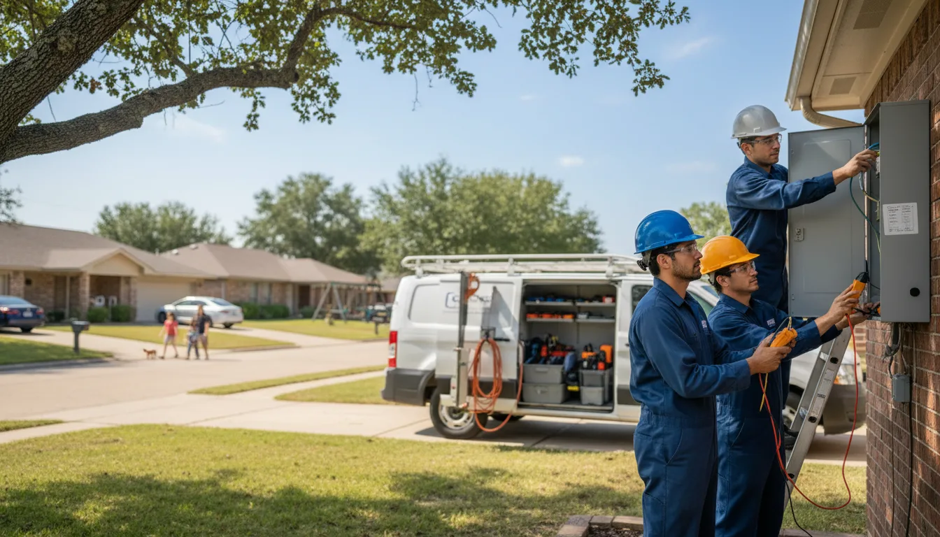 Certified electrician providing emergency electrical services in Aimwell, LA